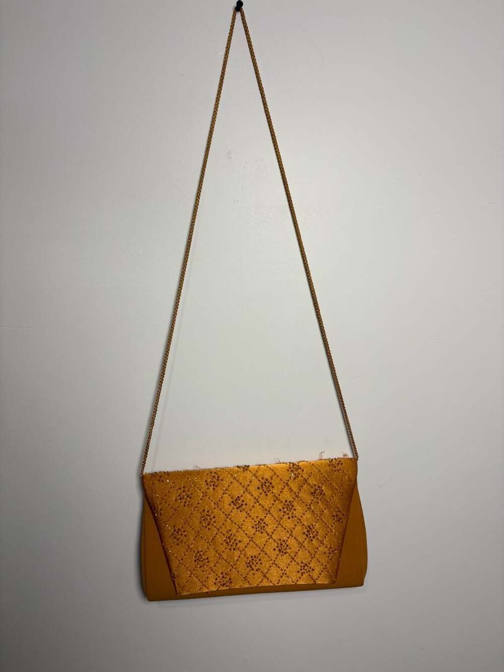Milano Paris New York Vintage Beaded and Quilted Satin Evening Clutch